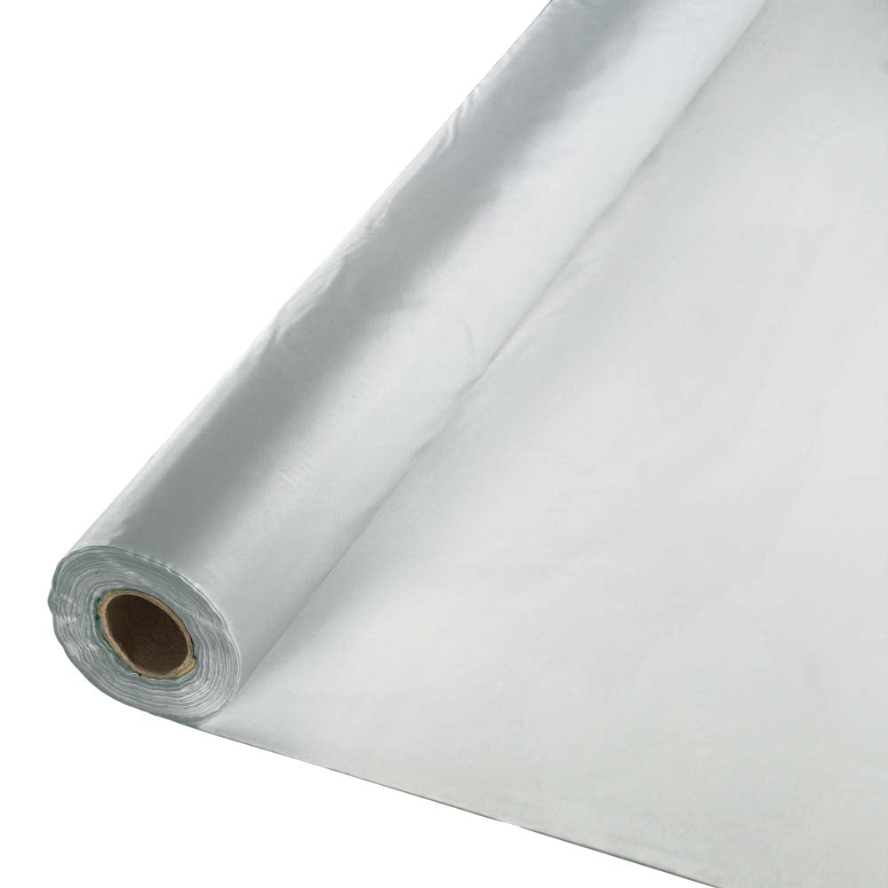 Shimmering Silver Banquet Roll 40" x 100'