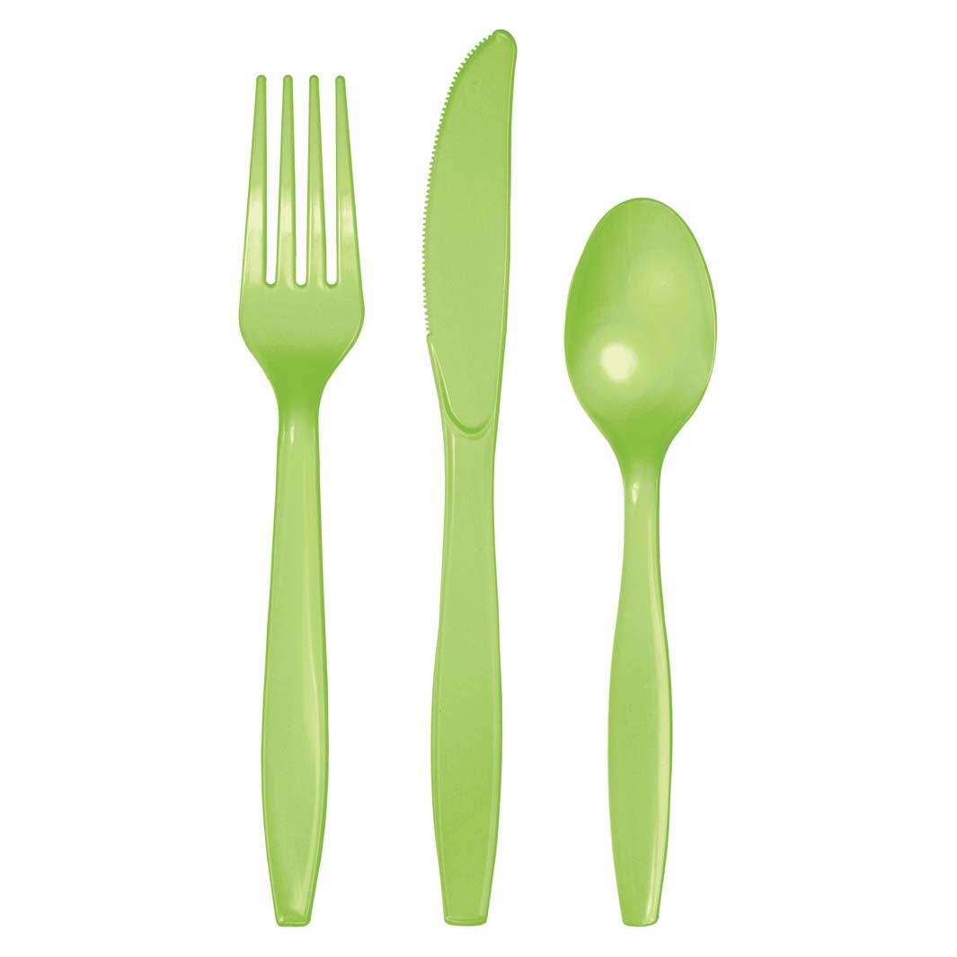 Fresh Lime Premium Assorted Plastic Cutlery