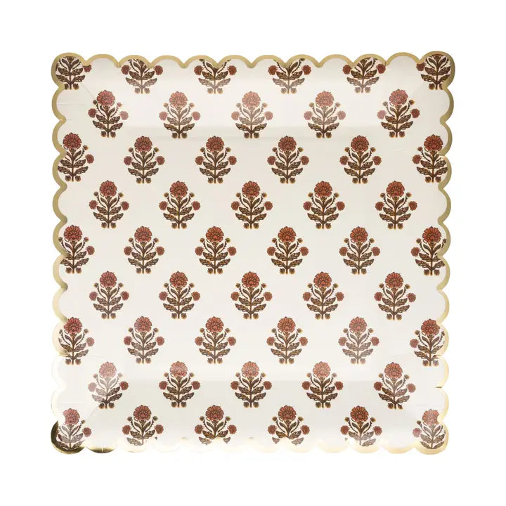 Give Thanks Floral 90" Paper Plate