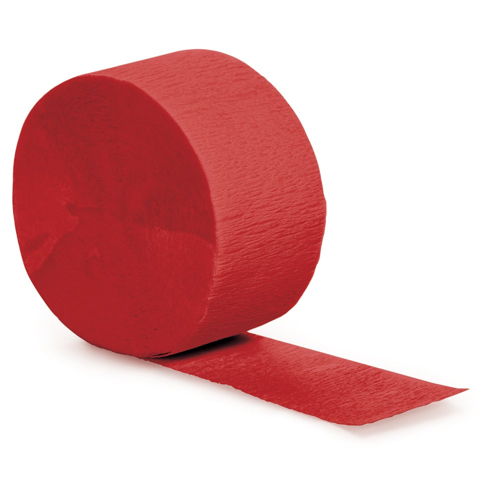 Crepe Streamer - Classic Red