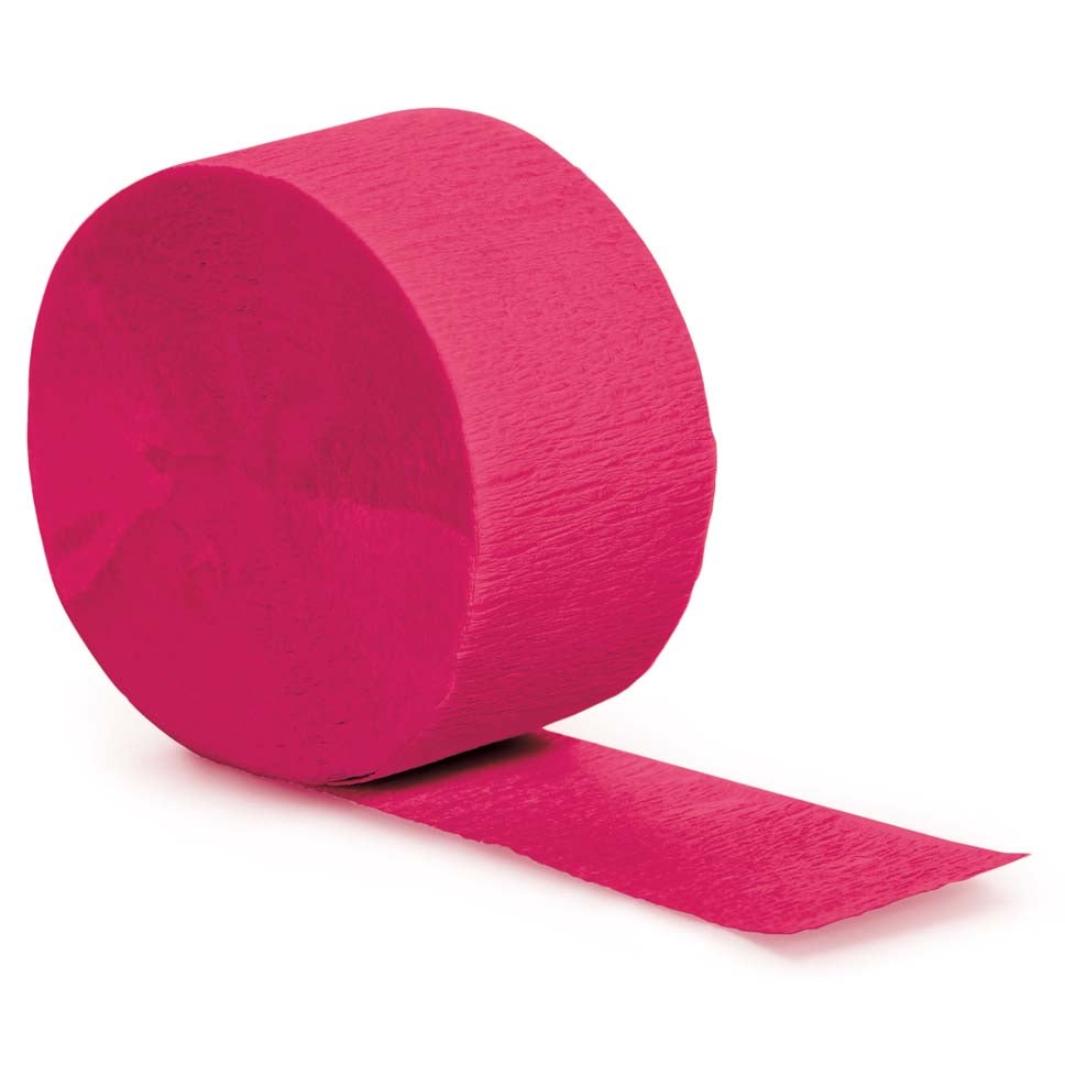 Crepe Streamer - Hot Magenta