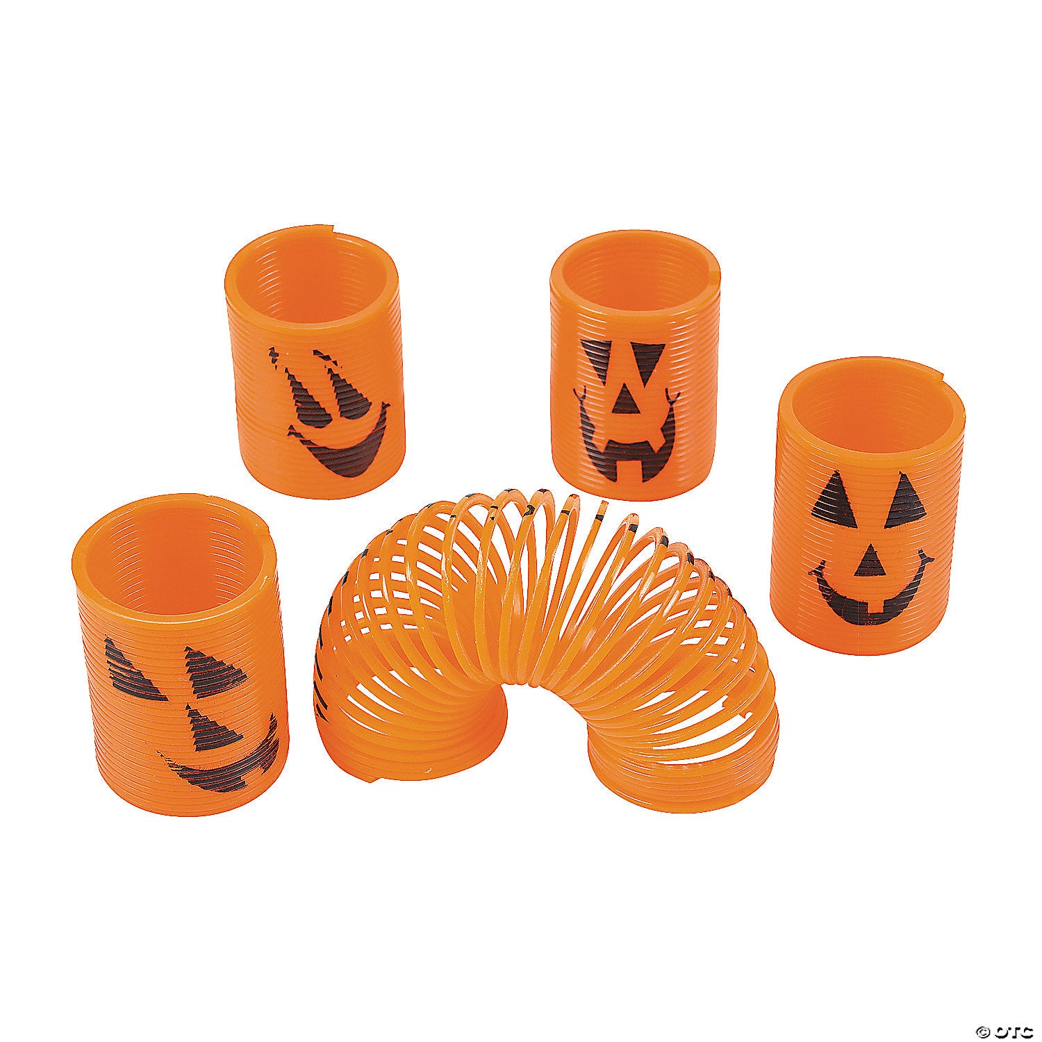 Mini Jack-O’-Lantern Orange Plastic Magic Springs