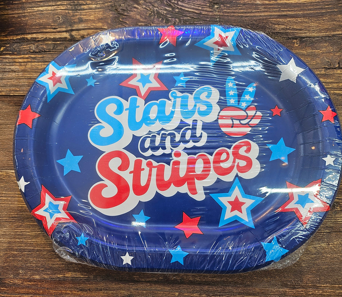 Peace and Patriotism Oval Racetrack Platters
