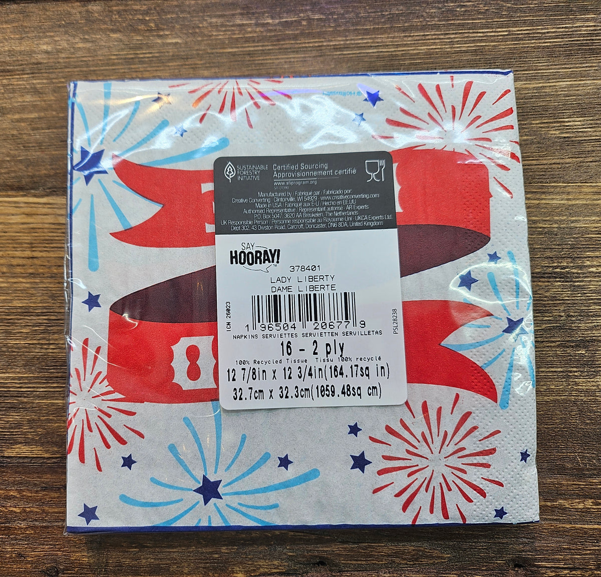 Lady Liberty Luncheon Napkins