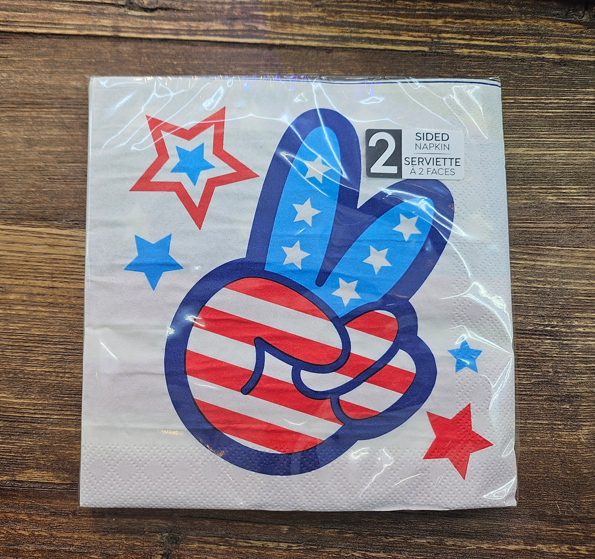 Peace and Patriotism Luncheon Napkins