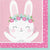 Floral Birthday Bunny Napkins