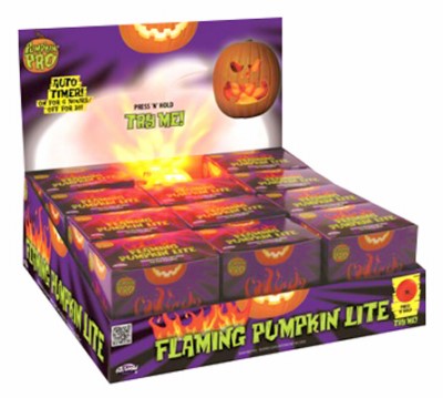 Flaming Pumpkin Light
