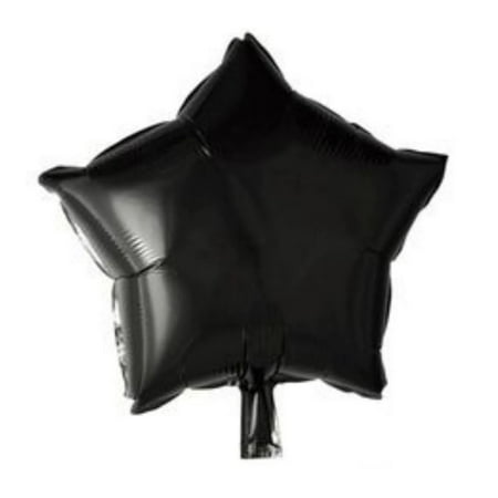19" Foil Black Star Balloon