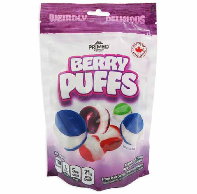 PRIMED WARRIOR FREEZE DRIED BERRY PUFFS