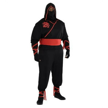 Ninja Assassin - Black/Red - Costume - Adult