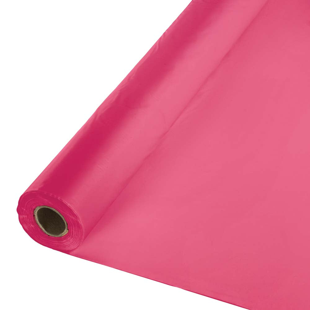 PLASTIC BANQUET ROLL 40" X 100' HOT MAGENTA