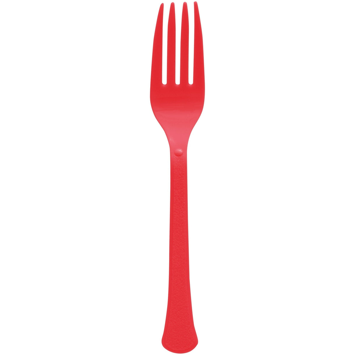 Reusable Plastic Forks, Mid Ct. - Apple Red