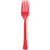 Reusable Plastic Forks, Mid Ct. - Apple Red