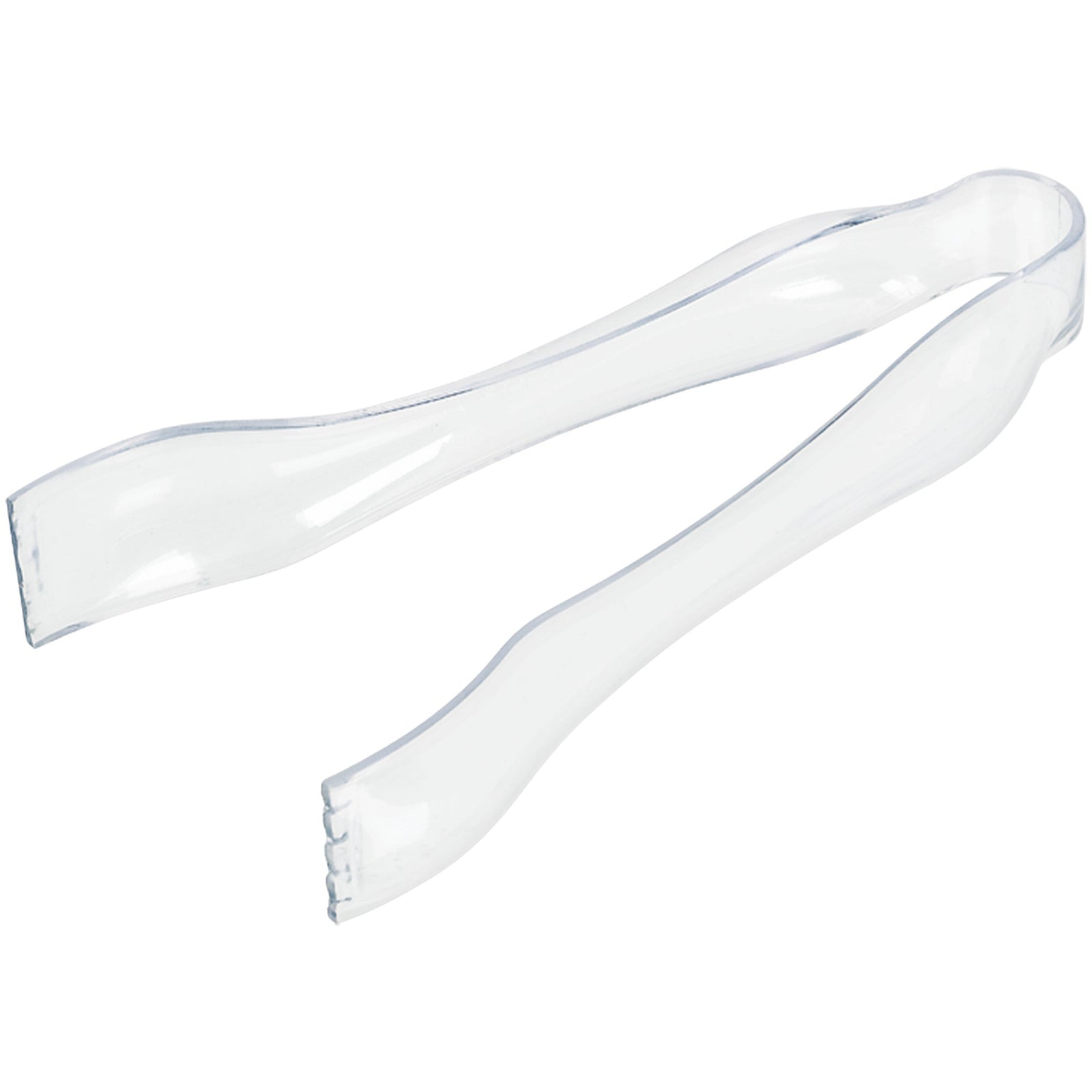 Clear PET Plastic Mini Tongs, 1 Count