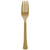 Reusable Plastic Forks, Mid Ct. - Gold