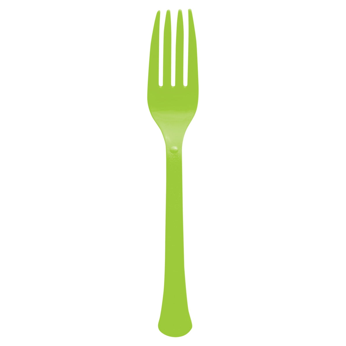 Reusable Plastic Forks, Mid Ct. - Kiwi