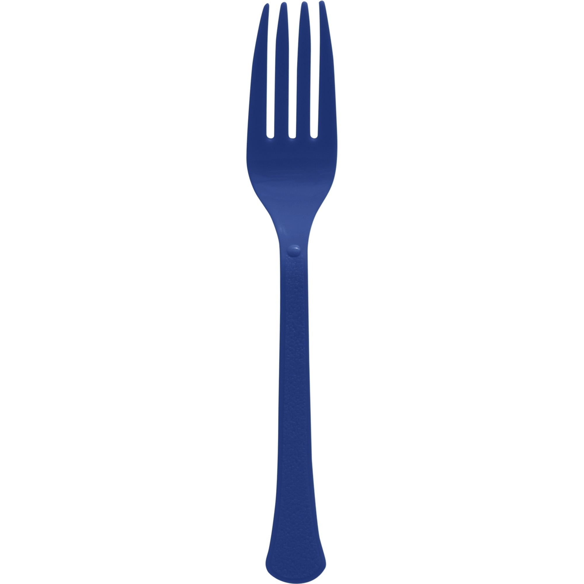 Reusable Plastic Forks, Mid Ct. - True Navy