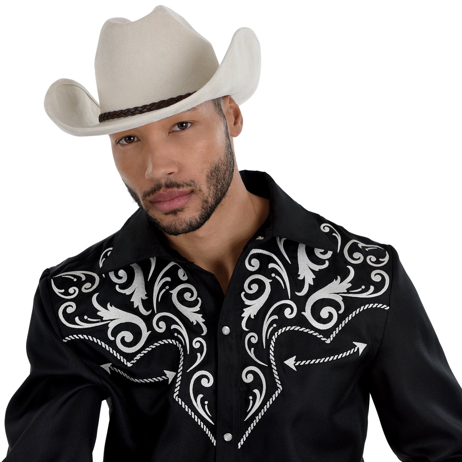 Off White Western Cowboy Hat for Adults