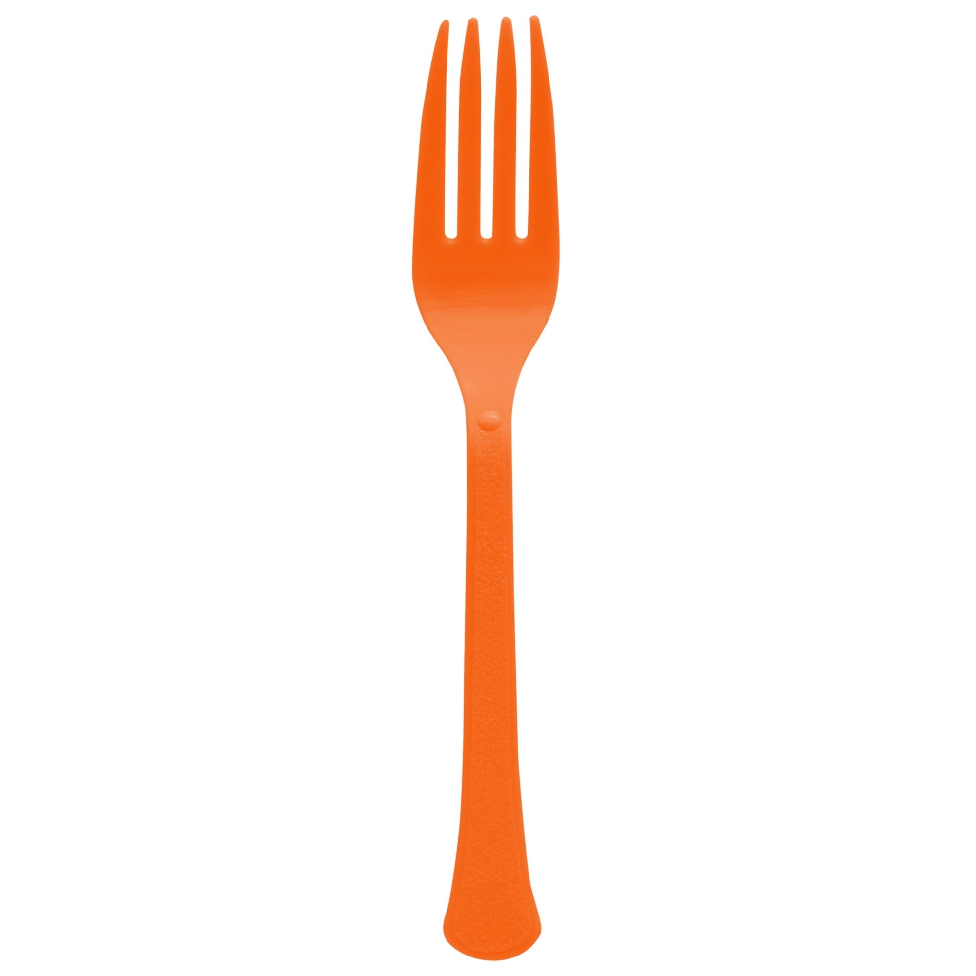 Reusable Plastic Forks, Mid Ct. - Orange Peel