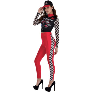 Racecar Driver Women's Costume - Adult Medium (6-8)