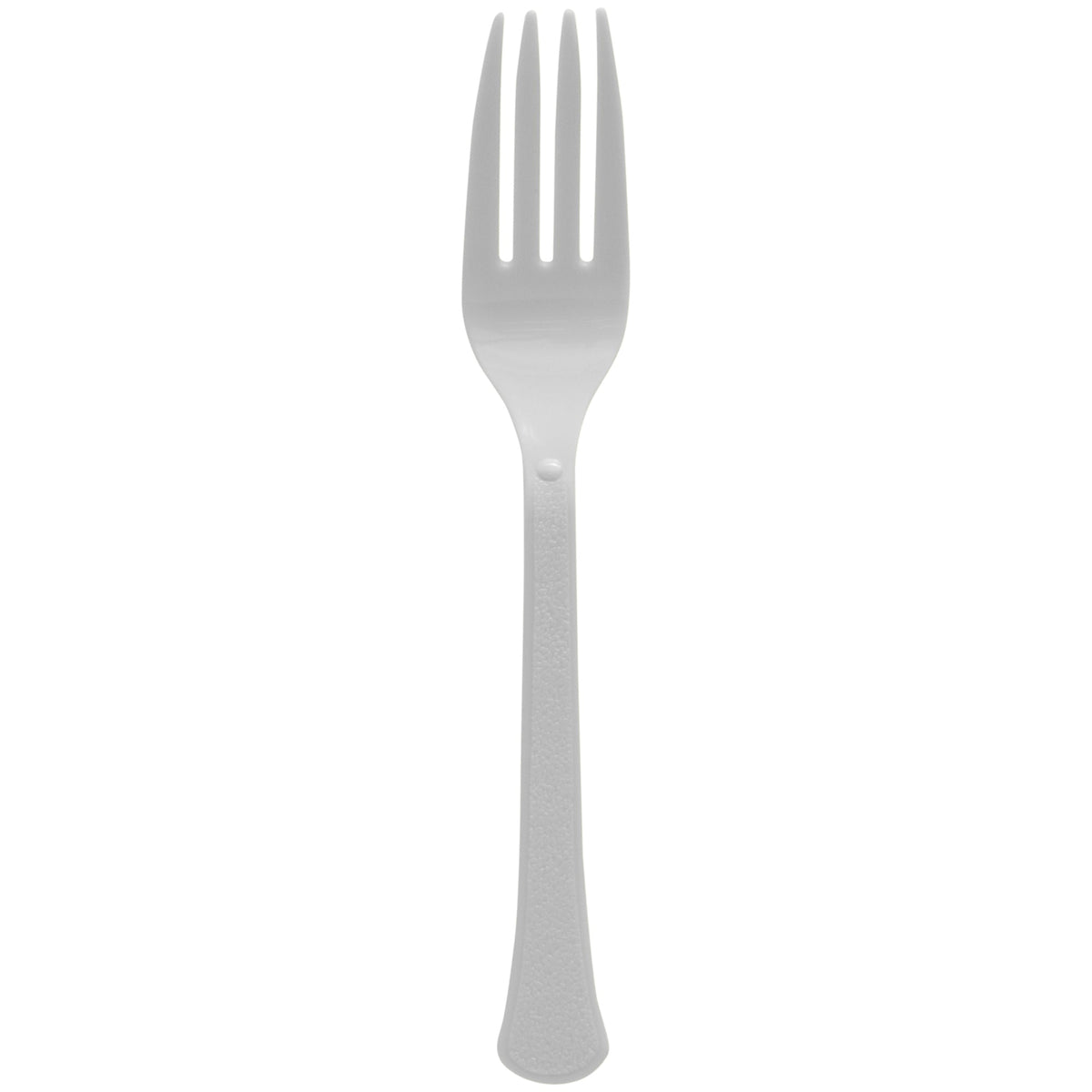 Reusable Plastic Forks, Mid Ct. - Silver