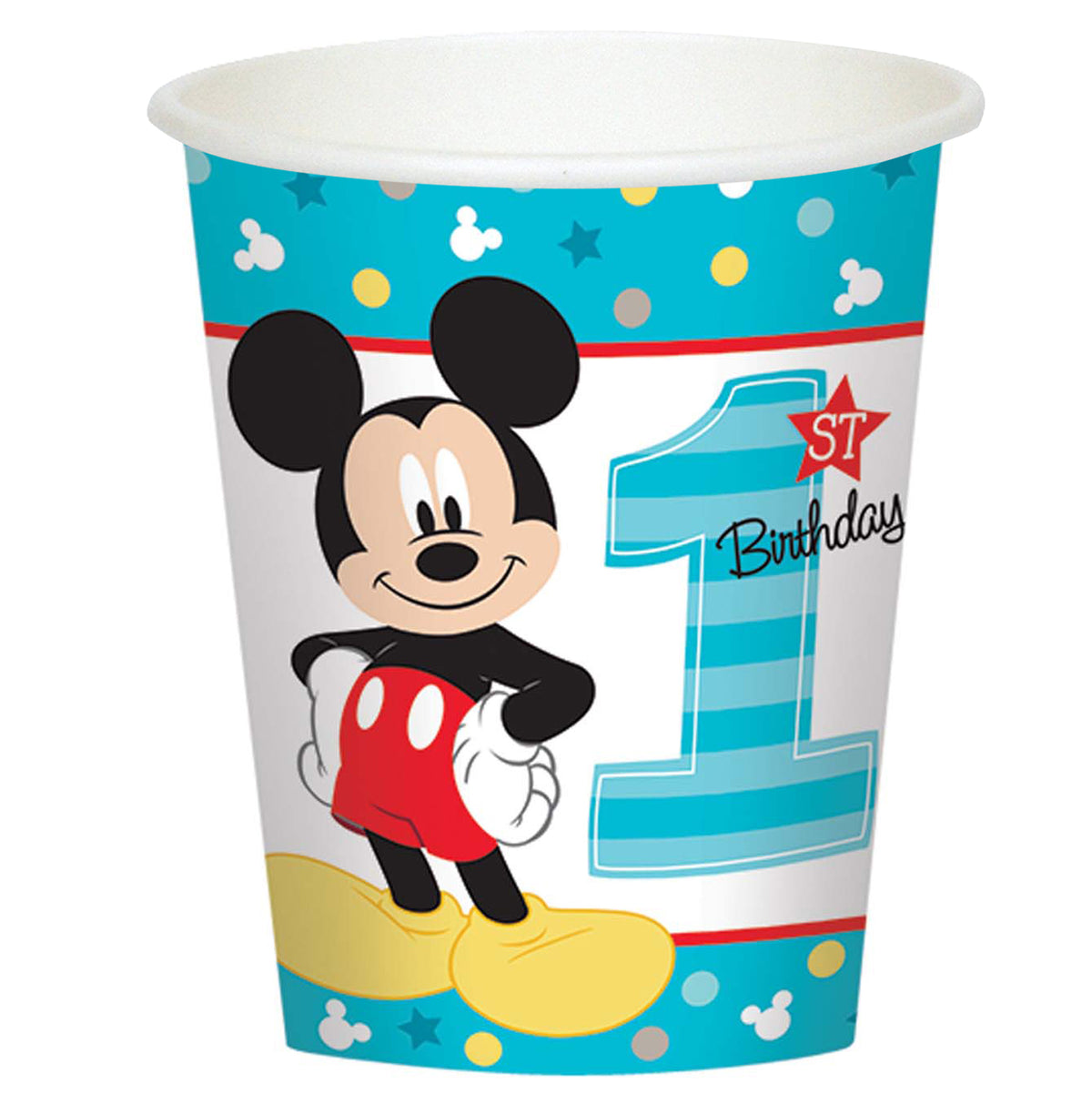 Mickey Mouse 1st Birthday 9 Oz. Paper Cups (8 Count)