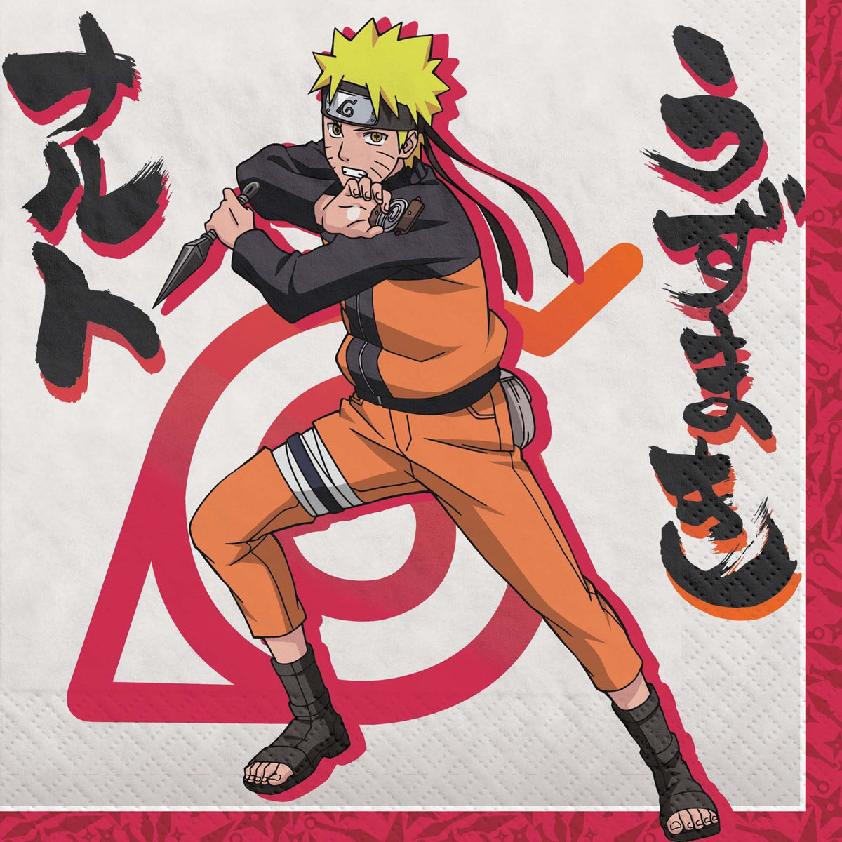 Naruto Birthday Large Lunch Napkins, 16 Count