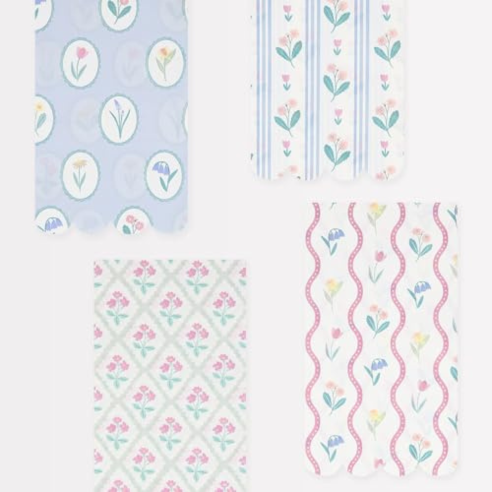 Meri Meri Flower Guest Towel Napkins (Pack of 16)