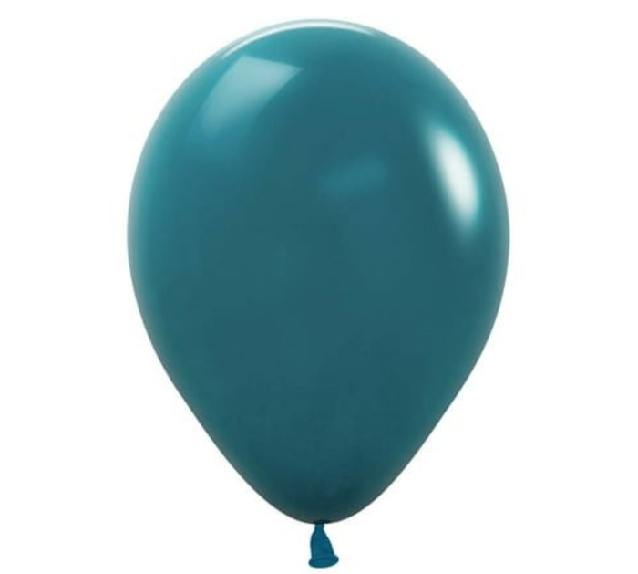 11" deep teal balloon