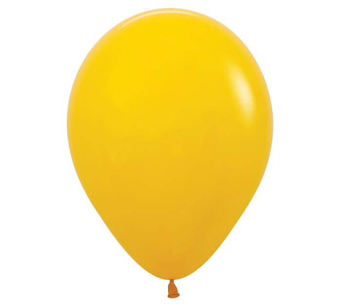 11" deluxe honey yellow balloon