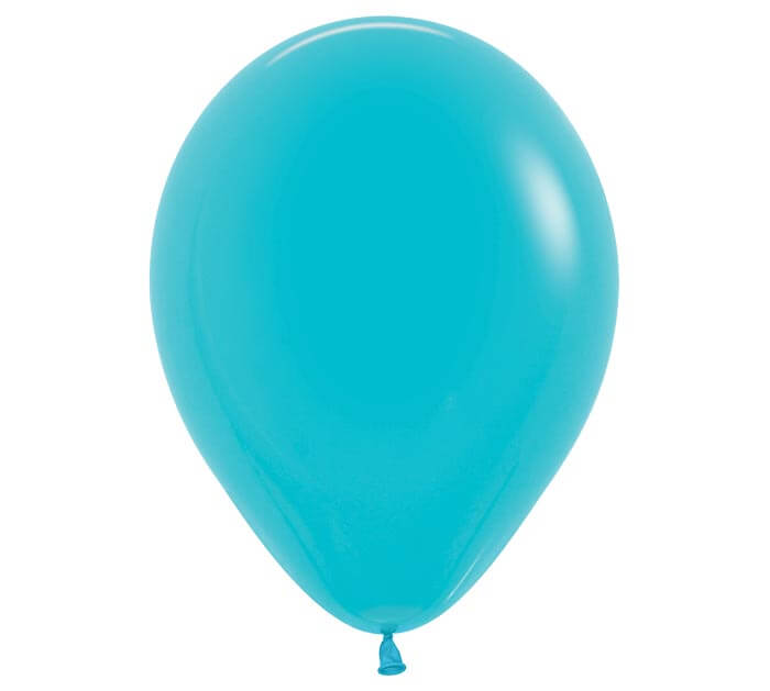 11" deluxe turquoise blue balloon