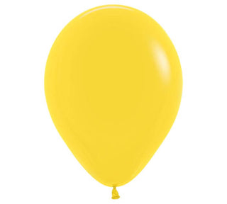 11" Fashion Latex Balloon - Yellow / Helium-filled