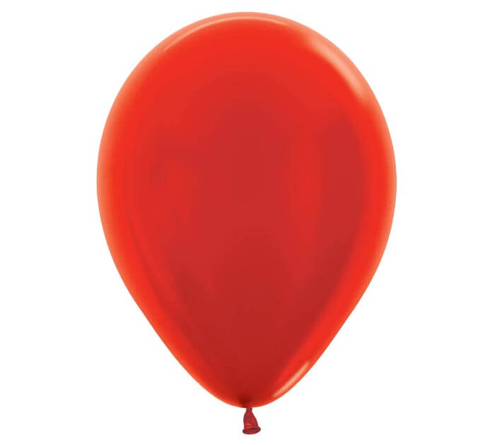 11" metallic red balloon