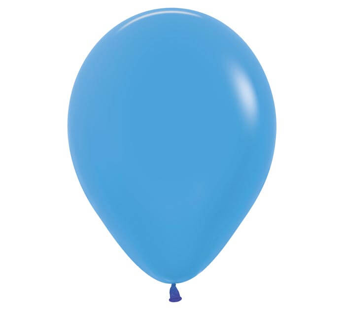 11" neon blue balloon