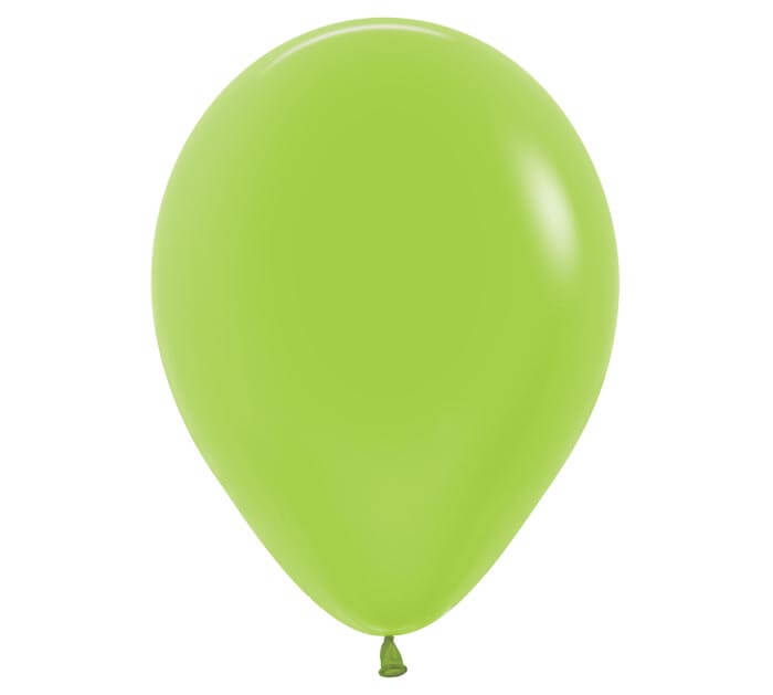 11" neon green balloon