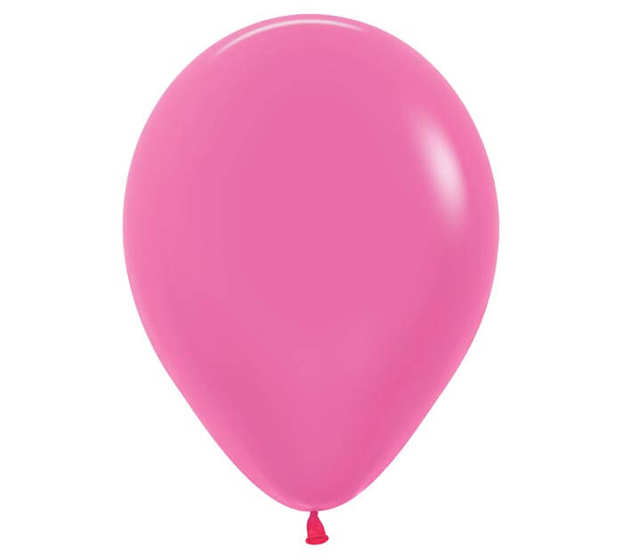 11" neon magenta balloon