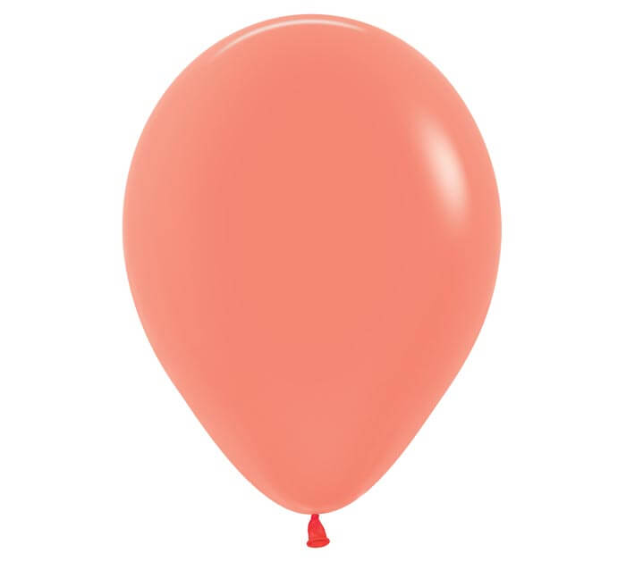11" neon orange balloon