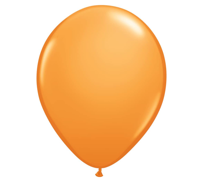 11" orange balloon