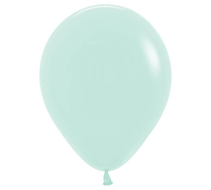 11" pastel matte green balloon