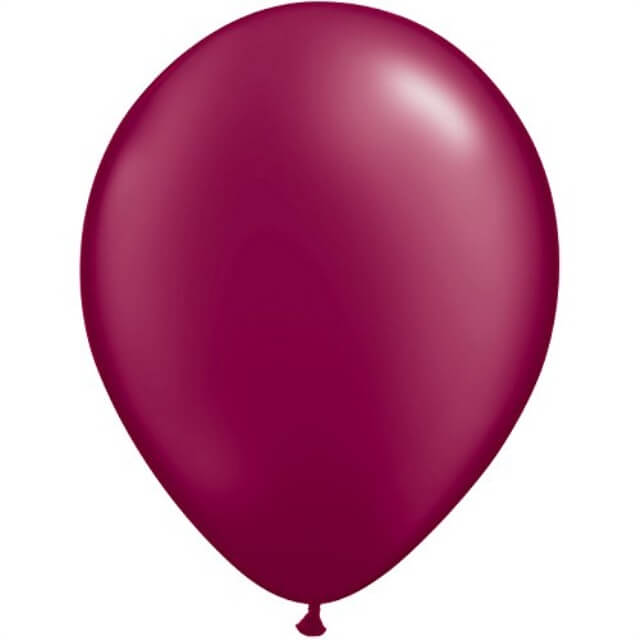 11" pearl burgundy balloon