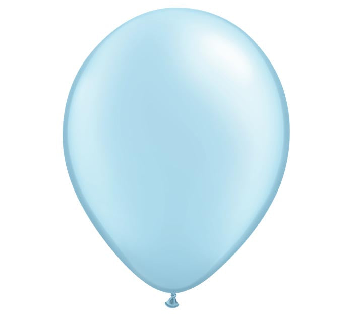 11" pearl light blue balloon