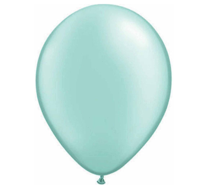11" pearl mint green balloon