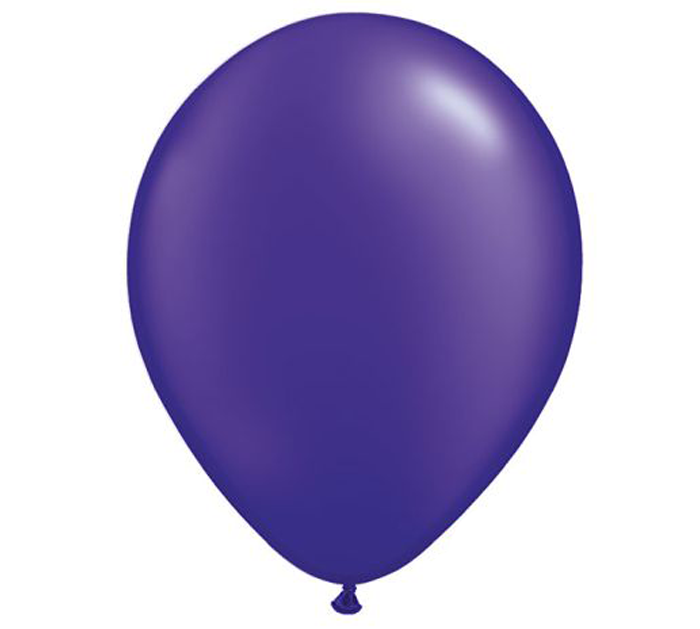 11" pearl quartz purple balloon