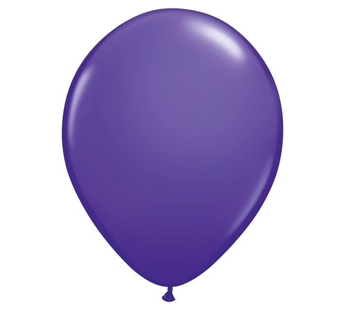 11" purple violet balloon