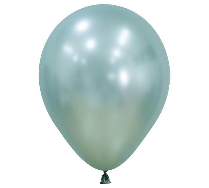 11" silk cool mint balloon