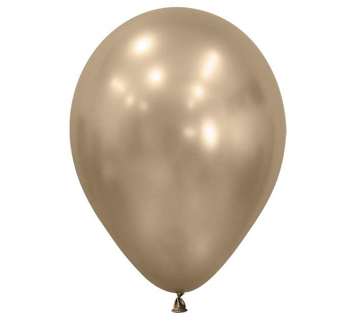 11" silk gold dust balloon