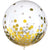 Latex Balloons w/ Confetti, 24" - Gold Foil