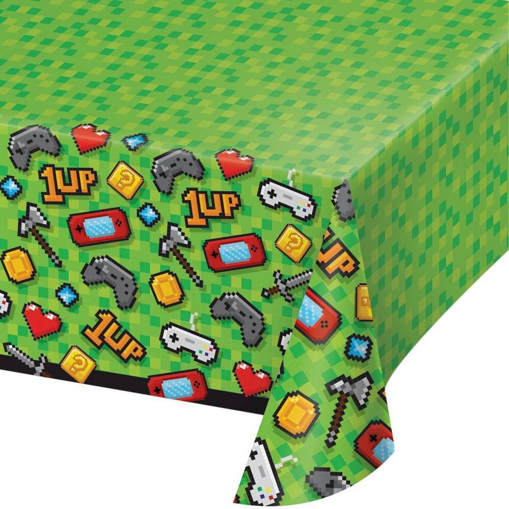 Video Gaming Party Plastic Tablecover