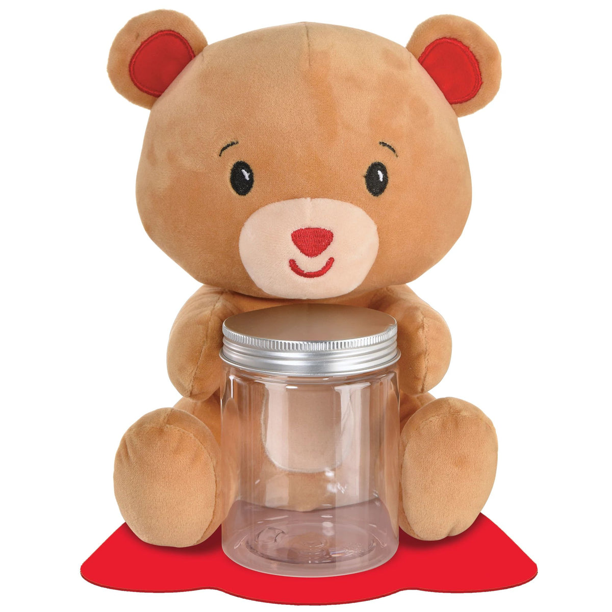 Plush Bear Holiday Jar Balloon Weight