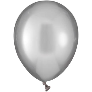 5" Metallic Luxaire Latex Balloon - Platinum
